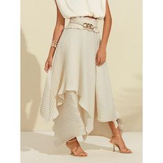 Hemline / Train:Maxi; Season:Spring  Summer; Fabric:Terylene; Dress Length:Maxi; Look After Me:Machine wash,Wash with similar colours,Washable; Gender:Women's; Style:Elegant; Elasticity:Inelastic; Occasion:Daily Wear,Work; Details:Belt Included; Waistline:Natural; Pattern:Solid / Plain Color; Design:Pleated,Asymetric Hem; Trends:New; Listing Date:04/23/2024; Length:; Waist:; SizeChart1_ID:2:186452; Dress Code:Dressy Casual; Fit US Size:; Fit UK Size:; Looseness:Regular Fit Spring Pleated Asymmetrical Maxi Skirt, Chic Asymmetrical Pleated Maxi Skirt, Bohemian Asymmetrical Pleated Maxi Skirt, Beige Pleated Asymmetrical Maxi Skirt, Luxury Pleated Asymmetrical Maxi Skirt, Skirt Asymmetrical, Beige Skirt, Pleated Maxi Skirt, Plain Color