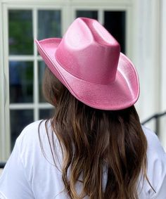 Introducing our "Long Live Cowgirls Hat" in Pink, the ultimate accessory for every cowgirl and country concert enthusiast! Crafted with iridescent glitter, this cowboy hat adds a touch of sparkle and flair to your western-inspired ensemble.
Whether you're two-stepping at a country concert, line dancing at a western-themed party, or simply embracing your cowgirl spirit, this hat is sure to make you stand out in the crowd. The vibrant Pink color adds a playful and feminine touch, perfect for adding a pop of color to your outfit.
With its classic cowboy hat design and shimmering glitter finish, our "Long Live Cowgirls Hat" is the perfect way to show off your country girl pride in style. Pair it with denim shorts and boots for a chic and effortless look that's ready for the dance floor.
So why Trendy Hats For Summer Country Concerts, Trendy Hats For Country Concerts In Summer, Trendy Summer Hats For Country Concerts, Western Style Fedora With Curved Brim For Parties, Western Fedora With Curved Brim For Parties, Western Summer Party Fedora, Western Style Summer Party Fedora, Western Style Summer Fedora For Party, Western Style Fedora For Summer Party