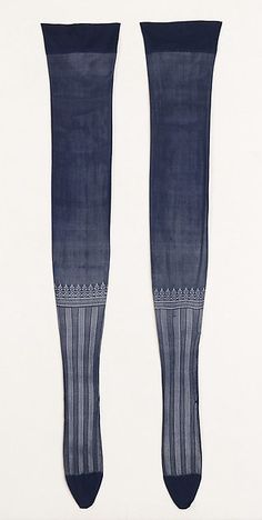 Stockings, circa 1880-90 Walking Dress, 1890s Fashion, Morning Dress, Afternoon Dress, Art Clothing, Period Outfit, Stripe Outfits