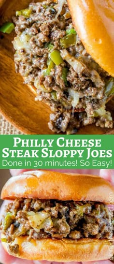 philly cheese steak sloppy joes is an easy and delicious meal