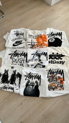 #stussy #stussytees Shirts Ideas For Women, Stussy Clothes, Stussy Shirt Outfit, T Shirt Inspiration, Stussy T Shirt, Streetwear Tshirt Design Graphics, Stussy Shirt, Stussy Tee Outfit, Stussy Shirt Outfit Women