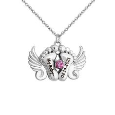 💗💗[Angel Wing Foot Necklace for]Custom silver lockets for women that hold pictures.Heart pocket locket with chain,personalized a picture inside and engrave your name,the text meaningful and the anniversary day on the other side.Perfect personalized gift for show your love to the special one in your life! 💗[MATERIAL & SIZE of Picture Locket Necklace]Made of S925 Sterling Silver - which is a hypoallergenic & skin-friendly material;18K gold plated high polish finish make sure the color will last Personalized Valentine's Day Jewelry, Rose Gold Stainless Steel Jewelry Gift, Rose Gold Stainless Steel Jewelry For Gift, Personalized Jewelry For Valentine's Day Keepsake, Personalized Stainless Steel Necklace For Keepsake, Personalized Stainless Steel Keepsake Necklace, Customized Jewelry For Valentine's Day Keepsake, Customized Jewelry Keepsake For Valentine's Day, Rose Gold Sterling Silver Locket Necklace