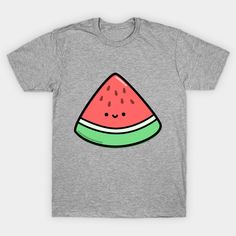 a grey t - shirt with a watermelon slice on it