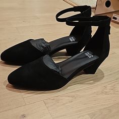 Size 8. Closed Toe. Eileen Fisher Shoes, Ankle Strap Heels, Strap Heels, Eileen Fisher, Ankle Strap, Women Shoes, Heels, Women Shopping, Black