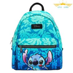 Disney Lilo & Stitch Blue Tropical Leaves Mini Backpack New Brand New With Tags Size: Mini / Approx. (9" W X 10" H X 4" D) Printed With A Blue Tropical Leaf Pattern, With Stitch On The Front Pocket. Featuring A Front Zipper Pocket, Adjustable Straps, Carrying Handle, Top Zipper Closure And Internal Zipper Pocket. Our Reputation Is Extremely Important, And We Are Devoted To Ensure You Can Buy With Full Confidence Any Questions Feel Free To Contact Us Blue Disney Backpack For Daily Use, Disney Blue Standard Backpack, Blue Disney Backpack For Travel, Blue Disney Travel Backpack, Disney Backpack For Everyday Use, Disney Style Blue School Backpack, Disney Bags For Everyday Use And Back To School, Peanut Butter Sandwiches, Lilo And Stitch Toys