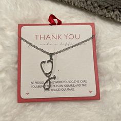 Brand New. Never Worn. Heart Stethoscope Necklace. Heart Stethoscope, Stethoscope Necklaces, Cream White, Womens Jewelry Necklace, Jewelry Necklaces, Necklaces, Women Jewelry, Brand New, Cream