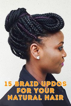 Elevate your style with these stunning braid updos for natural hair! From elegant twists to intricate braids, these hairstyles are perfect for any occasion while embracing your natural beauty.#NaturalHairStyles #BraidUpdos #ProtectiveStyles Updos For Natural Hair, Updo Inspiration, Fancy Buns, Reverse French Braids, Afrocentric Hair, Afrocentric Hairstyles, French Braid Updo, Intricate Braids