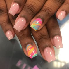 Unhas Decoradas Almond Pink Colorful Nails, Simple Cute Spring Nails, Short Style Nails, Short Square Spring Nails 2024, Gel Color Nails Design, Spring Nail Designs Acrylic Short, Cute Short Square Nails Pink, Cute Spring Nail Designs Simple, Nails With Crown Design