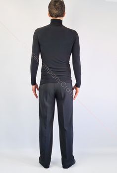 "Trousers for men, made of Angelica fabric. Model with a wide belt and stripes made of satin, without pockets, with a tucks and a stitched arrow on the front. The fabric stretches a little, so the trousers fit perfectly to the figure and do not hinder the movements in the dance. INDIVIDUAL TAILORING (DISCUSSED BEFORE ORDERING) If you want to change the style of clothes (shorten, make it longer, add a sleeve, etc.) you can order individual tailoring from us. You can also individually order ANY SI Fitted Wide Leg Pants For Dance, Fitted Wide Leg Dance Pants, Men’s Latin Dance Shirt, Dance Teacher Gifts, Ballroom Dancer, Partner Dance, Dance Teacher, Dance Photos, Ballroom Dance