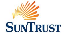 sun trust logo with the words, live solid bank sold in blue and orange colors