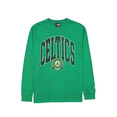 The Boston Celtics Oversized Essentials Long Sleeve T-Shirt features a distressed screen-printed Celtics wordmark above a team logo at the front.Fabric: 100% Cotton All Nfl Teams, Nfl Arizona Cardinals, Florida Panthers, New York Islanders, Vancouver Canucks, New York Jets, Baltimore Orioles, New York Mets, Boston Celtics