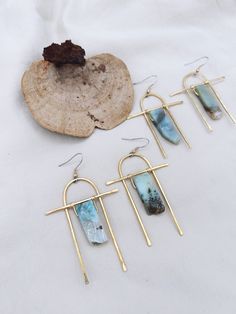 These classic earrings assist in a sense of grounding and balance while making a beautiful statement. Brass, Surgical Steel Hooks & Amazonite Stones. Stones vary in color and size. Please allow up to 3 weeks for delivery as each piece is made to order. If you need your order expedited, please reply to your order confirmation e-mail and we will do our best to accommodate your request. Etched Jewelry, Amazonite Stone, Order Confirmation, Artisan Earrings, Classic Earrings, Casting Jewelry, Boho Earrings, Earring Necklace, 3 Weeks