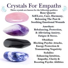 Crystals For Empaths, Empath Protection, Pink Rose Quartz, Crystal Meanings, Crystal Set