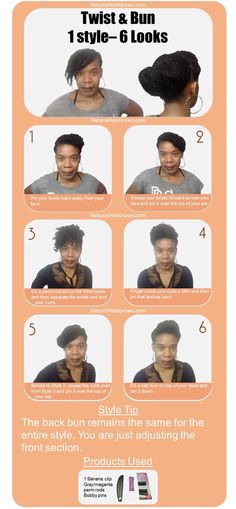 This one natural hair style provides six styling options. | natural hair  style| natural hair protective style | natural hair growth Hair Style Natural, Auyvedic Hair Growth, Style Natural Hair, Protective Style