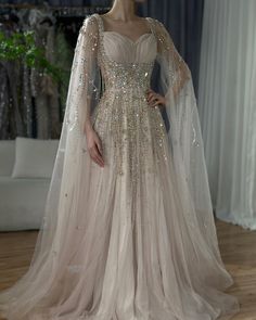 la72390 Arabic Gowns, Arab Wedding Dress, Arabic Luxury, Dubai Evening, Arabic Wedding Dresses, Champagne Evening Dress, Dresses Luxury, A Line Evening Dress