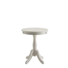 a small white table on a white background