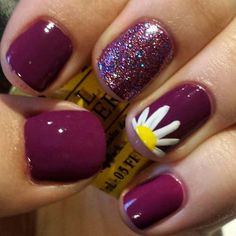 Unghie Nail Art, Cute Spring Nails, Daisy Nails, Flower Nail Designs, Nail Swag, Spring Nail Art, Short Nail Designs, Gel Nail Designs, Nail Designs Spring