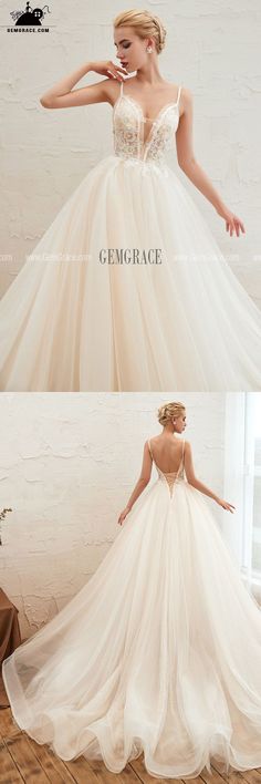 Princess Ivory Tulle Backless Ballroom Bridal Gown For 2020 Ref#EZ36351 at GemGrace. #BallGownWeddingDresses Shop now to get $10 off. Pro custom-made service for wedding dress, formal dress. View Beach Wedding Dresses,Sexy Wedding Dresses,Ball Gown Wedding Dresses for more ideas. Click to shop now! #BuyableBallGownWeddingDresses Wedding Gown With Sweep Train In Tulle, Tulle Gown With Sweep Train For Wedding, Tulle Wedding Dress With Illusion Neckline And Fitted Bodice, Cream Tulle Bridesmaid Wedding Dress, White Tulle Floor-length Ball Gown, Cream Tulle Bridesmaid Dress, White Floor-length Tulle Ball Gown, Cream Gown With Lace Bodice And Tulle, Cream Gown With Lace Bodice And Tulle Material