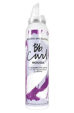 What it is: A lightweight mousse that creates voluminous, bouncy curls, offering all of the hold with none of the crunch.Who it is for: All curl types.What it does: A rich blend of oils (avocado, coconut and jojoba) and butters (shea and cocoa) deeply hydrate hair, reduce frizz and add definition. Defrizzing, oil-infused UV filters hold volume while protecting against humidity. How to use: Shake well. Turn can upside down and dispense into palm. Run through damp curls with a wide-tooth comb for Bumble And Bumble Products, Curly Hair Mousse, Curl Mousse, Curl Defining, Curl Defining Cream, Wavy Curls, Hair Quiz, Ben Nye, Long Lasting Curls