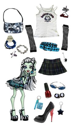 Mister High Halloween Costume, Monsterhigh Costume Halloween, Monsterhigh Halloween Costume Group, Monster High Outfit Ideas, Frankie Stein Outfits, Monster High Costumes, Monster High Outfit Inspiration, Monster High Inspired Outfits, Frankie Monster High