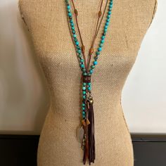 Turquoise Clutch Necklace Horn and Deerskin Tassel. Hand crafted by Amy Kaplan. Amy is a truly talented artisan who has been hand crafting high quality custom jewelry for cowgirls with discriminating taste. You'll have a unique custom piece of western jewelry that stands out from the crowd. Turquoise, golden and olive horn beads with natural horn feather shaped pendant and deerskin tassel. Deer Skin, Western Jewelry, Style Jewelry, Western Style, Country Girls, Bourbon, Western Fashion, Custom Jewelry, Horn