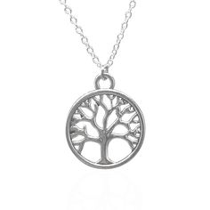 PRICES MAY VARY. Family Tree of Life Necklace features a .75” (1.9cm) pendant with an antique silver plated finish which results in an eye-catching, stunning necklace! Silvertone chain with lobster claw clasp ensures the pendant hangs at the perfect spot to accent the neckline. Packaged upon an elegant card that reads “Just for You” and tucked lovingly inside a luxurious black gift envelope. Give this beautiful necklace as a birthday, Christmas, Mother’s Day, Valentine’s Day or as a wedding gift. This inspirational, beautiful and artistic necklace is rich with symbolism, from religious and historical meanings to the remembrance of family and the generations of loved ones that abound within its branches. Handmade in Delaware, USA : Our jewelries are not only beautiful, but they are also han Silver Charm Necklace With Round Pendant For Gift, Silver Round Pendant Charm Necklace As Gift, Silver Round Pendant Charm Necklace For Gift, Nickel Free Silver Charm Necklaces As Gift, Nickel-free Silver Charm Necklaces As Gift, Nickel-free Silver Charm Necklaces For Gifts, Silver Charm Necklaces With Round Pendant For Mother's Day, Silver Charm Necklace With Round Pendant For Mother's Day, Silver Round Pendant Charm Necklace For Mother's Day