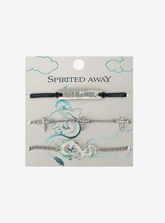 Embrace the magic of Spirited Away with this bracelet set featuring Haku-inspired designs.Set of 3Nickel-free alloy; glass; plastic; polyesterImported Hot Topic Studio Ghibli, Ghibli Bracelet, Right Arrow Icon, Location Icon, Studio Ghibli, Hot Topic, Bracelet Set, Pop Culture, The Magic