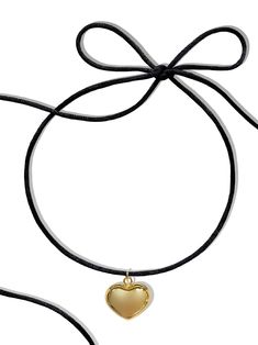 Oh, it's love... Featuring a precious 14K gold bubble heart delicately hand strung alongside black satin cord, the 'LOVER' choker is bound to make your heart skip a beat! Made with 14K gold plated over brass pendant and black satin cord. Waterproof & rust-free. 50" length - designed to allow you to tie this piece in multiple ways. Handmade with love in Los Angeles. Bubble Heart, Gold Bubbles, Cord Wrap, Creating Jewelry, Hanging Hearts, Jewelry Choker, Brass Pendant, Pearl Chain, Pendant Bracelet