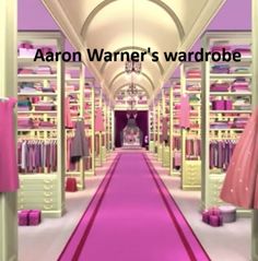 an image of a woman's wardrobe with the words aaron warmer's wardrobe