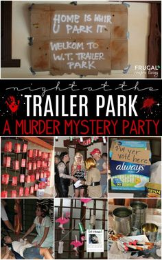 Trailer Park Halloween Decorations, Trailer Park Trash Costume Party Ideas, Trailer Park Mystery Party, Trailer Park Decorating Ideas, Trailer Park Decor, Trailer Park Trash Party Decorations, Trailer Park Tragedy Decorations, Trailer Park Trash Party Food, Trailer Park Tragedy Costumes