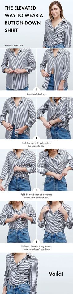 Tie A Shirt, How To Wear Belts, How To Wear Shirt, German Fashion, Diy Vetement, Art Culture, Fashion Hacks Clothes, Looks Chic