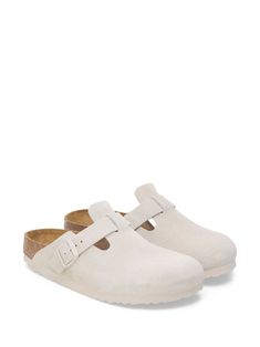 Find BIRKENSTOCK Boston Clog Slip-on on Editorialist. light grey calf suede debossed logo to the side logo-buckle detail round toe slip-on style ridged rubber sole branded insole moulded footbed Birkenstock Boston Soft Footbed, Boston Soft Footbed, Clogs For Women, Birkenstock Style, Sweater Socks, Boston Clog, Birkenstock Boston, Birkenstock Boston Clog, Casual Shoe