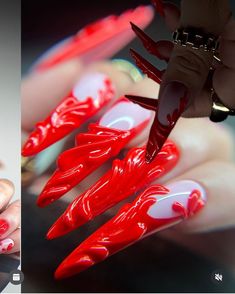 Nail Extensions, Nail Shapes, Long Acrylic Nails, Mani Pedi, Drawing Art