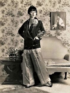 Style Année 20, Look Boho Chic, Chantal Thomass, Satin Trousers, 20s Fashion, Eve Outfit, Lost Girl, Dior Addict