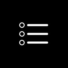 three white circles on a black background with one circle in the middle and two circles at the bottom