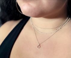 A tiny, Seattle-inspired necklace. The rain drop hangs from a delicate rolo chain. It pairs perfectly with our Rain Drop Earrings.  Available in Sterling Silver and 14k Gold Filled. Inspired Necklace, Necklace Layering, Jewelry Simple, Layered Chains, Rolo Chain, Drop Necklace, Necklace Sterling Silver, Gold Filled Jewelry, Rain Drops