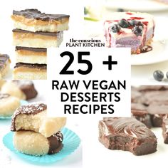 25 + raw vegan desserts that are delicious and easy to make at home