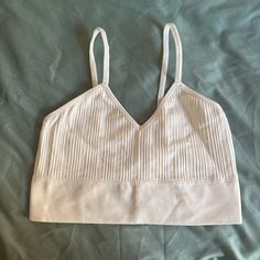 Soft And Stretchy Material Size Medium But Fits Size Small As Well #Croptop #Francescas #Brandy #Urban #Tanktop Seamless Cropped Beige Top, Beige Seamless Crop Top, Beige Cotton Top With Built-in Bra, Bra-friendly Cami Tops For Spring, Beige Casual Tops With Built-in Bra, Casual Beige Tops With Built-in Bra, Spring Fitted Top, Bra Friendly, Seamless Spring Cami Knit Top, Beige Crop Top With Built-in Bra