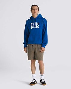 Vans Arched Pullover Hoodie Snow Surfing, Vans Store, Vans Logo, Vans Shop, Action Sports, Pocket Pouch, Hooded Sweatshirt, Pullover Hoodie, Hooded Sweatshirts