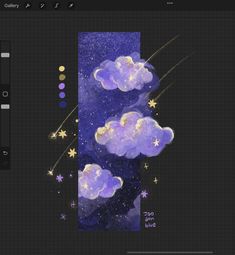 Night Sky Drawing, Four Seasons Art, Bright Color Palette, Procreate Ipad Art, Bullet Journal Art, Hanoi Vietnam, The Night Sky, Whimsical Art, Hanoi