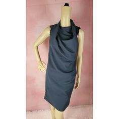 Halston Heritage Sleeveless Lined Navy Blue Dress Size 2 New. Pit To Pit 21 Inches Lenght 38 Inches Blue Sleeveless Stretch Midi Dress, Sleeveless Blue Workwear Dress, Chic Blue Sleeveless Pleated Dress, Chic Blue Sleeveless Maxi Dress, Blue Sleeveless Workwear Dress, Blue Sleeveless Dress For Work, Blue Sleeveless Mini Dress For Formal Occasions, Blue Stretch Sleeveless Mini Dress, Silver Satin Dress