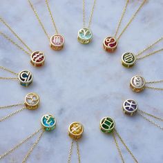 Zodiac Spark Birthstone Pendant '18k Gold Plated' – Vlessi Birth Month Stones, Virgo Birthstone, Sagittarius Birthstone, Aries Birthstone, Gemini Birthstone, Dainty Gemstone Necklace, Zodiac Pendant Necklace, Zodiac Sign Necklace, Zodiac Stones