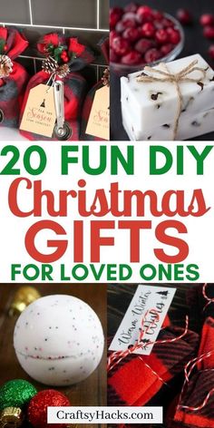 20 fun diy christmas gifts for loved ones that are easy to make and cheap