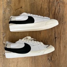 Never Worn Brand New White Nikes Nike Blazer Low 77 Jumbo, Nike Blazer Low 77, Nike Blazer Low, Blazer Low, Nike Blazer, White Nikes, Mens Shoes Sneakers, Men's Nike, White Color