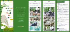 an open book with pictures of animals and words in japanese characters on the front cover