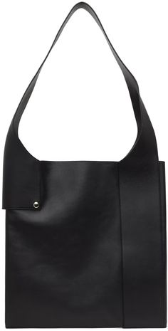 A.P.C.: Black Natacha Ramsay-Levi Edition Rosario Tote | SSENSE Modern Leather-backed Hobo Shoulder Bag, Modern Hobo Shoulder Bag With Leather Backing, Sleek Textured Leather Shoulder Bag For Work, Designer Black Hobo Bag For Work, Modern Leather-backed Shoulder Bag For Work, Modern Shoulder Bag With Leather Backing For Work, Modern Leather Backed Shoulder Bag For Work, Chic Leather-backed Business Shoulder Bag, Modern Rectangular Hobo Bag With Leather Backing