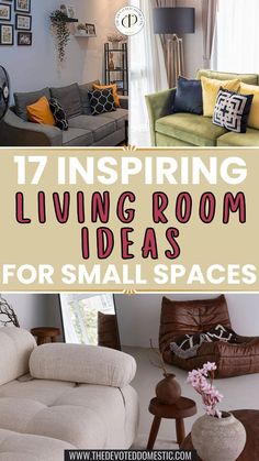 If you live in a small home, you'll appreciate these 17 inspiring living room ideas for small spaces! Not only will these take your small living room design to the next level, but they'll also help maximize your space in a very stylish way. Small Living Room Look Bigger, Ikea Room Ideas, Calm Living Room, Ikea Room, Living Room Ideas For Small Spaces, Mcm Living Room, Small Apartment Storage, Room Look Bigger, Small House Organization