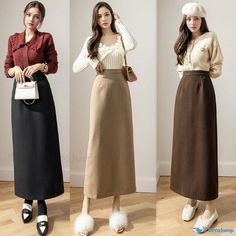 7 Winter Midi Skirt, Midi Skirt Winter, Types Of Skirts, Long Length, Pear Shaped, High Waisted Skirt, Midi Skirt, High Waisted, Skirt