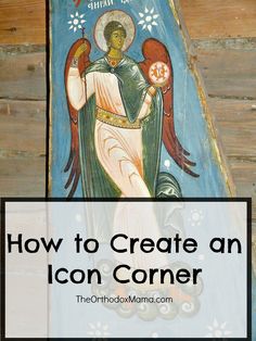 an icon painted on the side of a building with text overlay that reads how to create an icon corner