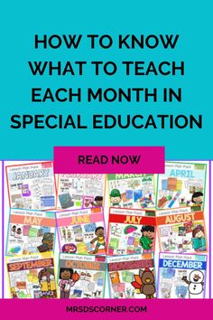 the back cover of how to know what to teach each month in special education with pictures of children